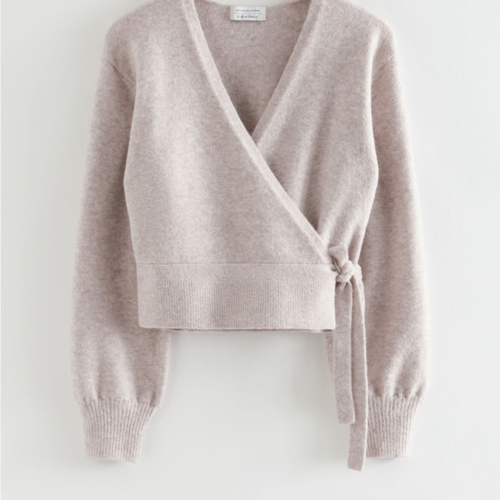 Black &OtherStories Wrap Sweater